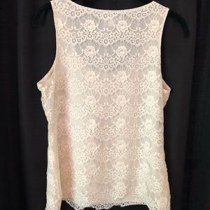 Banana Republic Cream Colored Lace Camisole